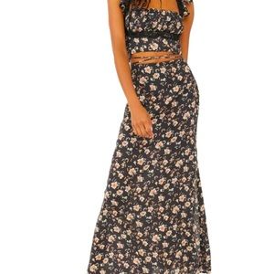 Free People Two Piece Skirt and Crop Top Set- Size 10